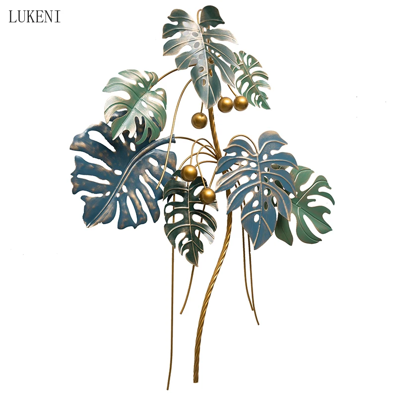 

New Chinese Light Luxury Metal Wrought Iron Pendant Three-dimensional Wall Decoration Living Room Dining Room Entrance Bedroom