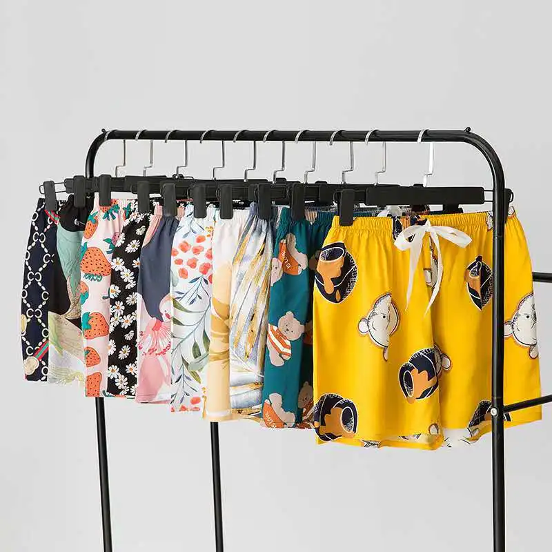 Шорты пляжные женские из хлопка и шелка тонкие Пляжные штаны с драпировкой в