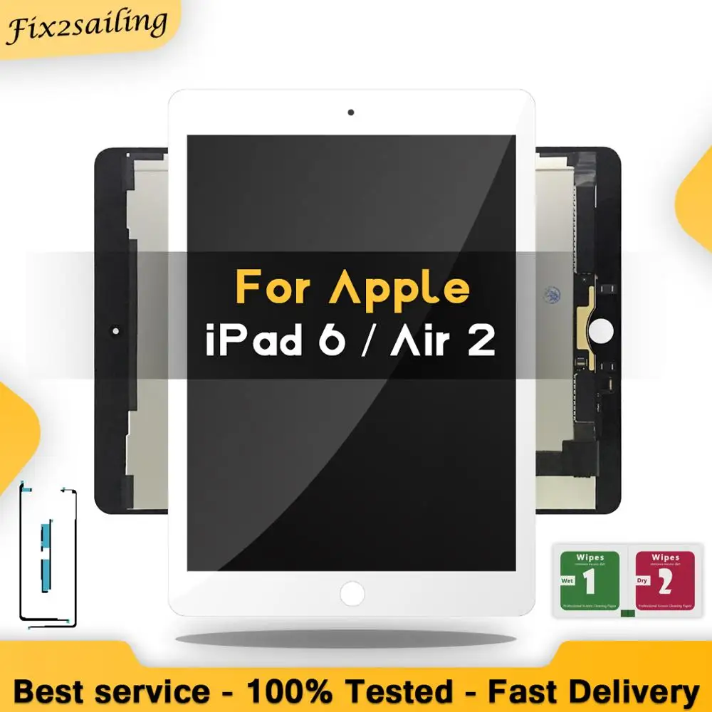 Новый ЖК дисплей 9 7 дюйма для Apple iPad 6 Air 2 A1567 A1566100 % новый уровень 100% кодирующий