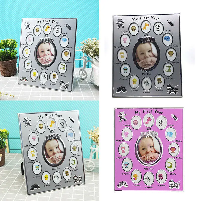 2020 горячая Распродажа фоторамка для новорожденных первый год роста сделай сам 12
