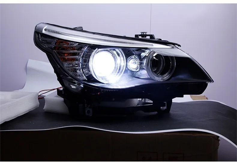 Фара Qirun в сборе для BMW 5 серии E60 520 523 525 530 2003-2010 грыжа |