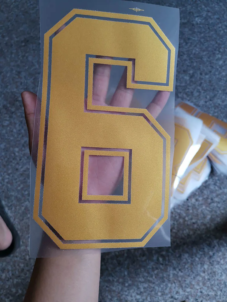 

Hot fix sticker patch heat transfer hot stamping clothing bag Shirt number iron on patches