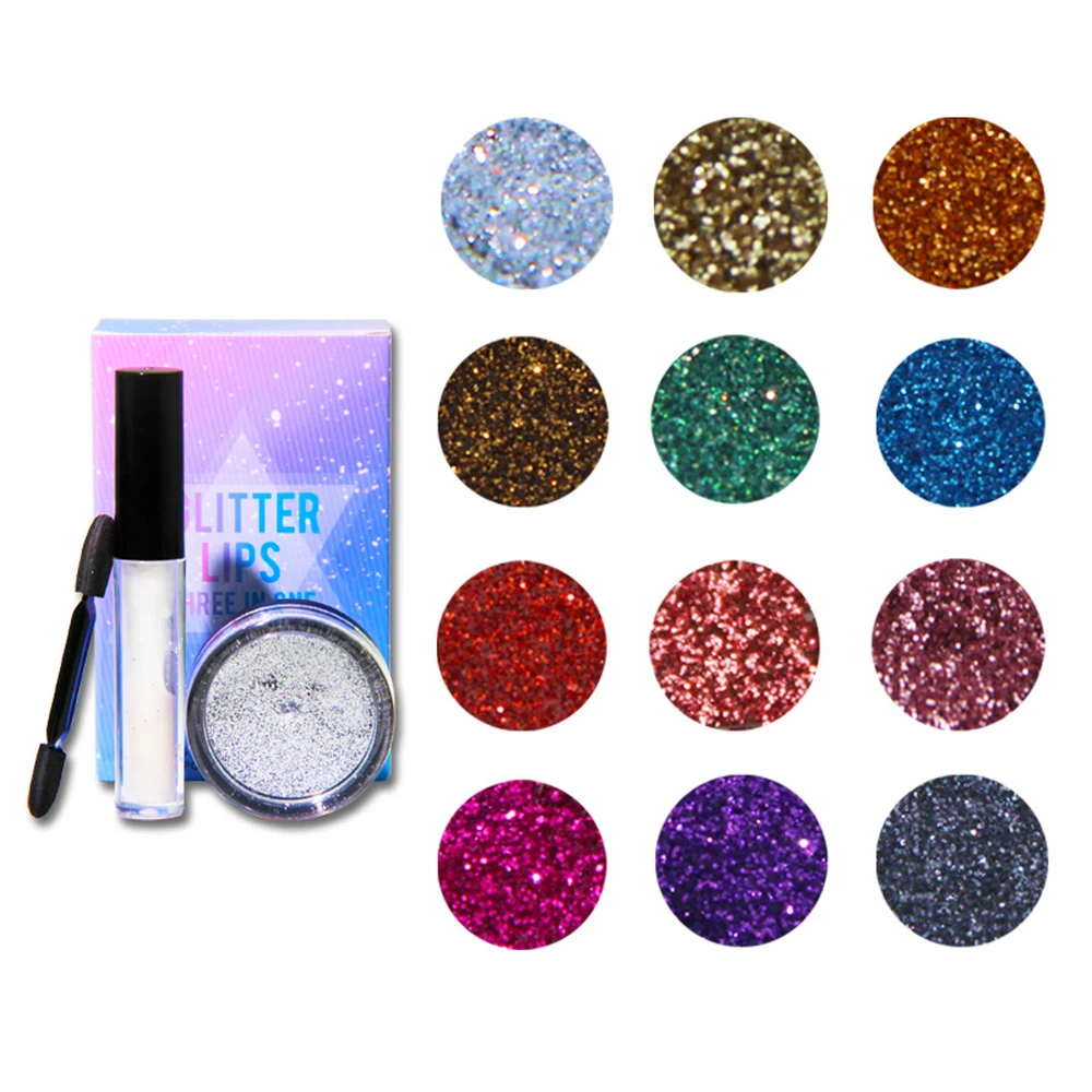 

Glitter Sequins Eyeshadow Glitter Highlighter Shimmer Makeup Pigment Eyeshadow Palette