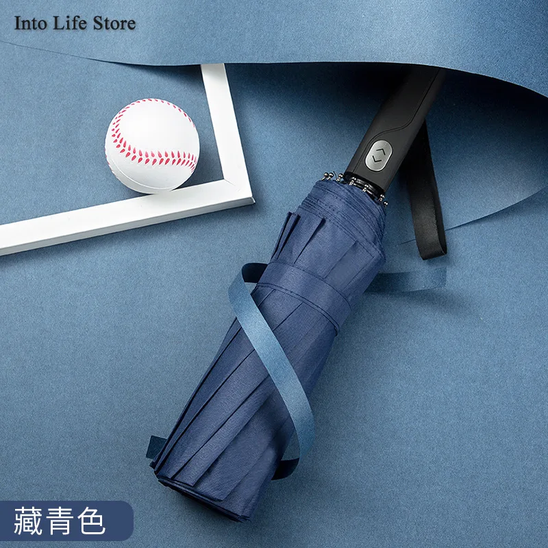 

12K Automatic Folding Sun Umbrella Beach Big Umbrella Rain Women Men Luxury Parasols Windproof Umbrellas Uv Gift Ideas UPF50+