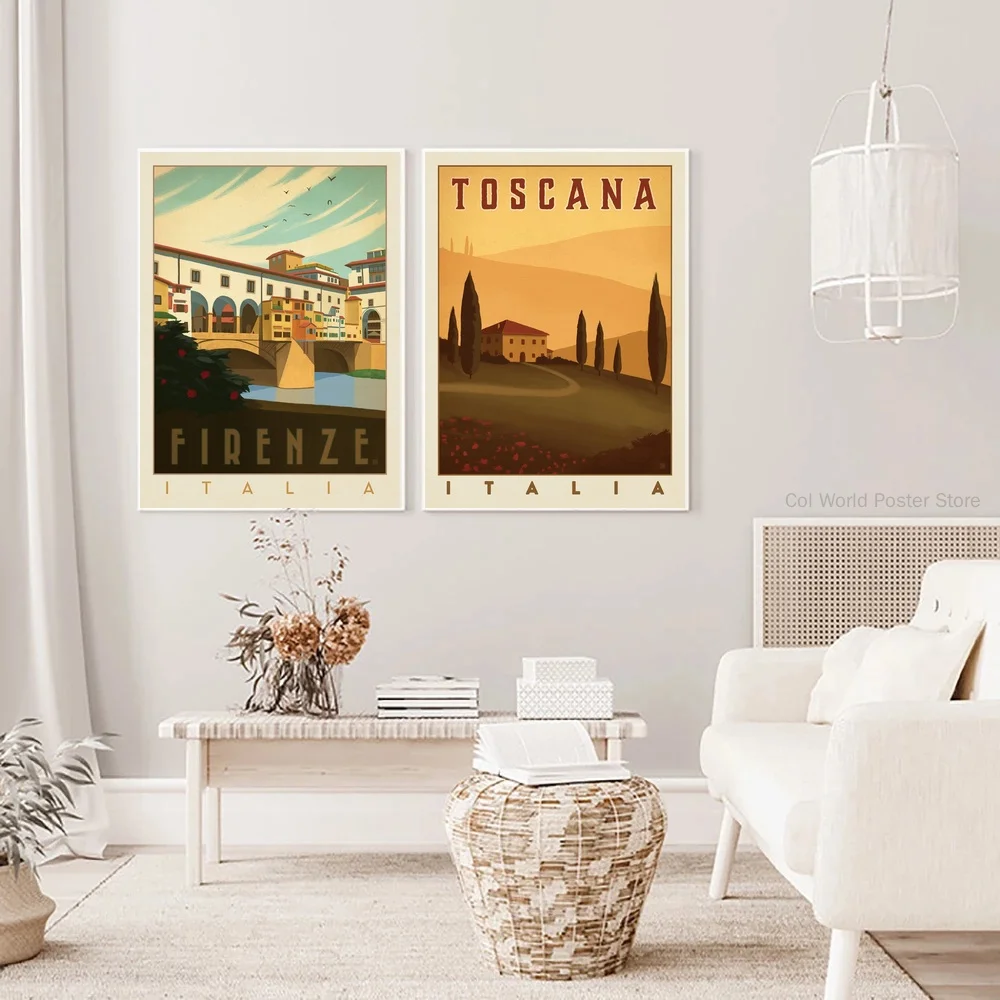 

Итальянский постер Firenze, итальянский постер для путешествий, минималистичный постер для путешествий, иллюстрация для путешествий, винтажны...