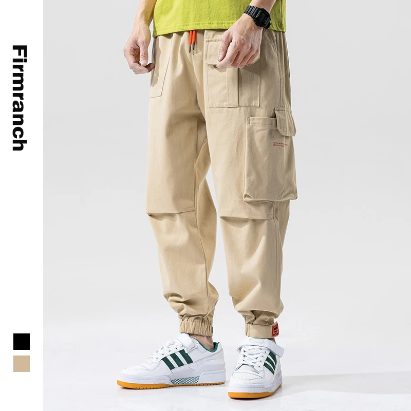 

Firmranch New Fall Spring Men/Women Multi 3D Pockets Cargo Pants Casual Loose Legging Trousers Ins Hot Functional Teenage slacks