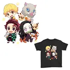 Лидер продаж, термоклейкие нашивки для одежды с аниме рассекающий демонов, моющаяся термонаклейка для одежды, футболки, джинсов, аппликация