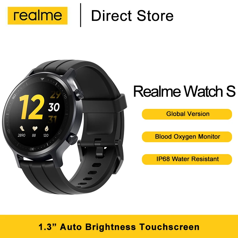 Глобальная версия Realme часы S смарт 1 3 дюймов сердечного ритма для отображения