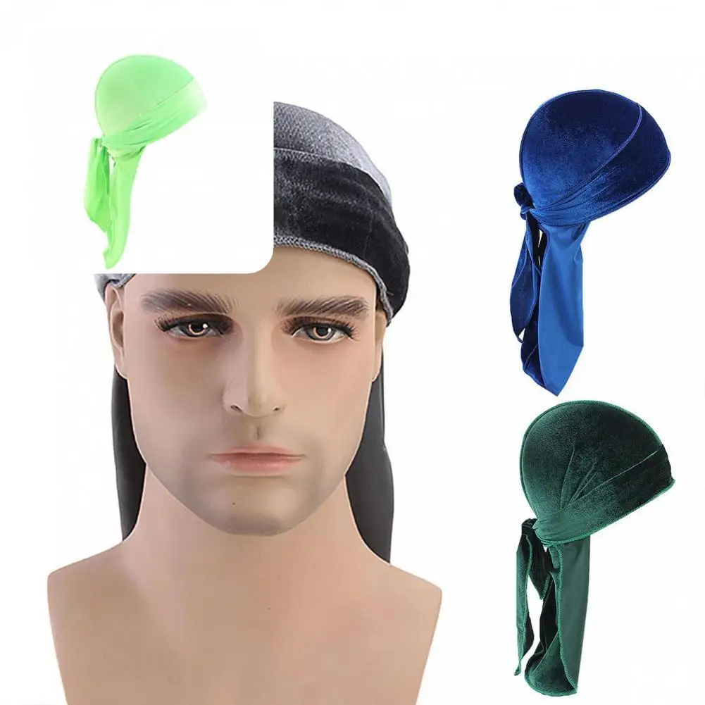 

Washable Excellent Men Women Hat with Long Tail Velvet Hat Non-fading for Winter