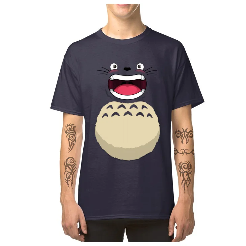 Футболка с изображением Тоторо Мужская футболка принтом японского аниме летние