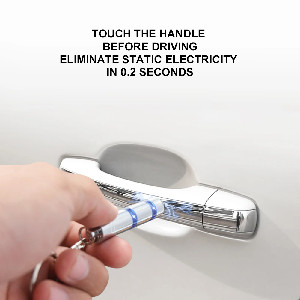 1PC New Anti-Static Keychain Car Vehicle Antistatic Bar Secondary Discharge Eliminator Discharger Winter Supplies |