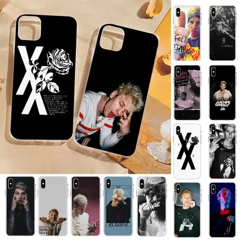 Чехол для телефона Machine Gun kelly MGK Модный чехол iPhone 13 8 7 6 6S Plus X 5S SE 2020 XR 11 12 pro XS MAX |