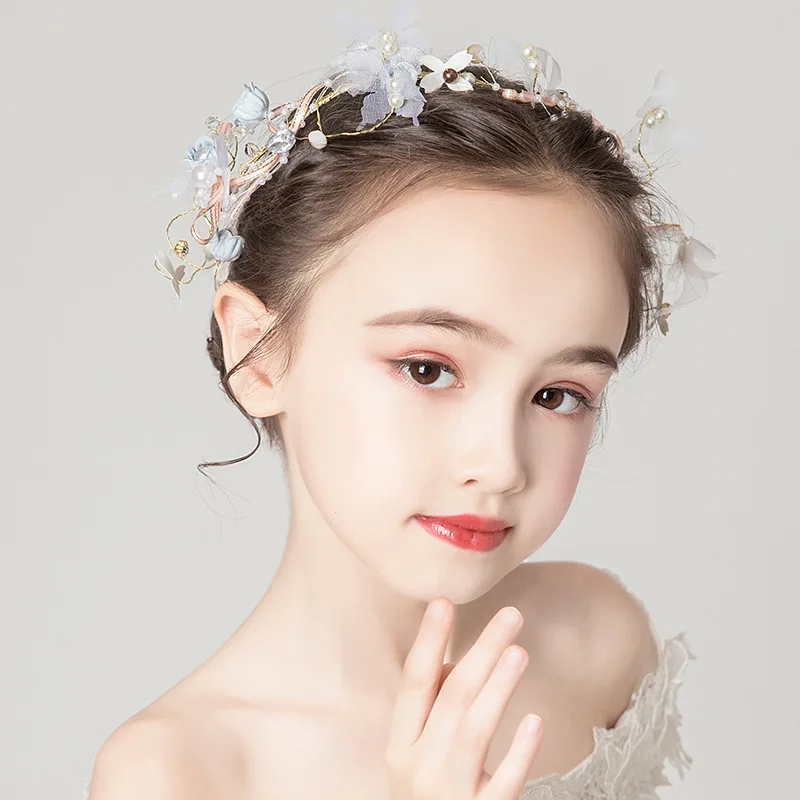 

Girls hair clips, children's pearl hair accessories, baby head flowers, side card, birthday performance hair accessories