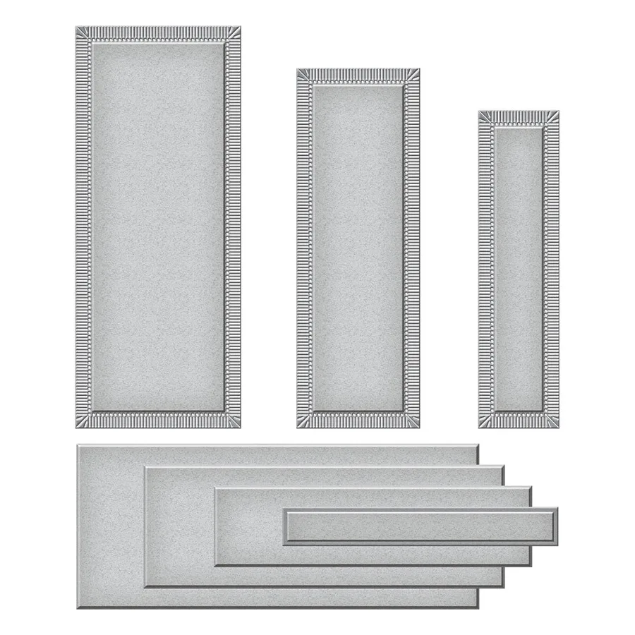 

Diy Greeting Card Handmade Fluted Classics Slimline Etched New Metal Cutting Dies Scrapbook Diary Decoration Embossing Template