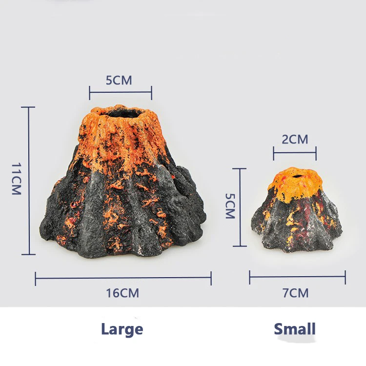 Aquarium Volcano Shape Decration Fish Tank Decor Oxygen Pump Air Bubble Stone Accerissories Small/Large | Дом и сад