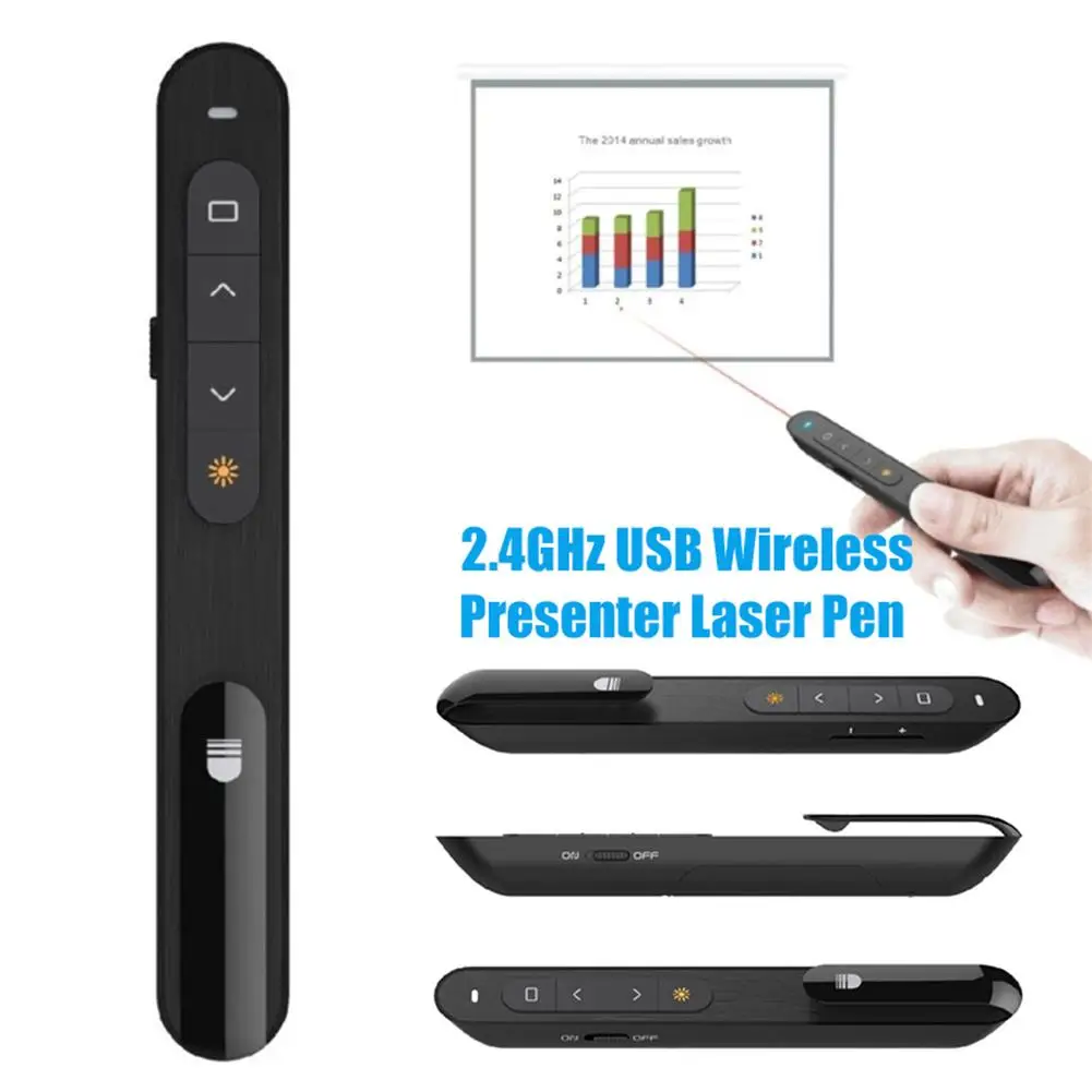 Новое поступление 2 4 ггц USB беспроводная презентационная ручка презентация PPT