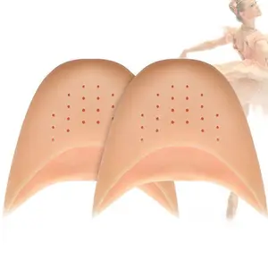 Imported New 2pcs Silicone Gel Toe Caps Soft Ballet Pointe Dance Athlete Shoe Pads Breathable Universal Pads 