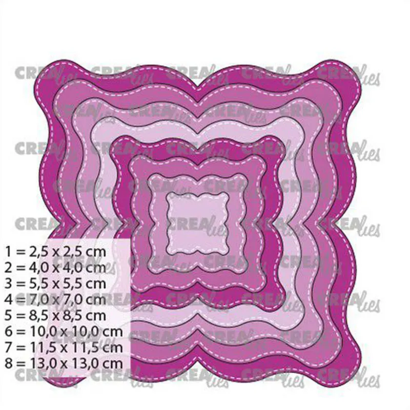 

Wavy BorderLrregular Lace Metalen Stansmessen Cut Sterven Voorjaar Bloem Plakboek Craft Mes Schimmel Blade Punch Stencils Sterft