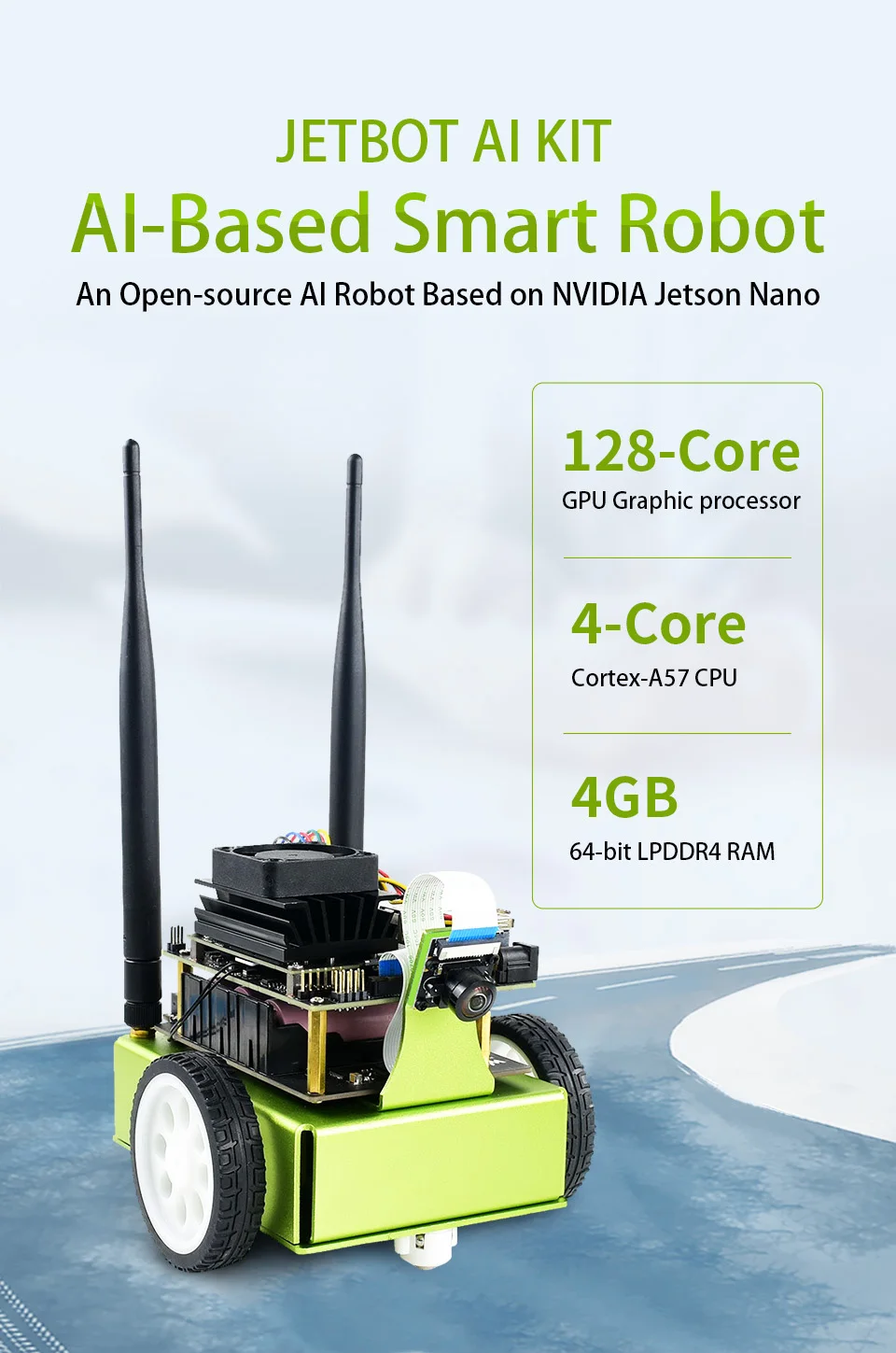 Waveshare JetBot AI Kit / JetRacer OFFICIAL Partner Smart Robot Based on Jetson Nano | Компьютеры и офис