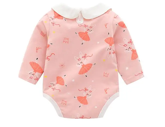 

Autumn New Products 0-24 Months Triangle Bag Fart Clothing Long-sleeved Cotton Soft Baby Girl One-piece Romper Infant Rompers