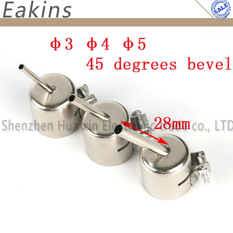 Удлиненная насадка SMD BGA с наклонным углом 45 градусов сопло 3 мм 5 10 850 852 852D 853 для