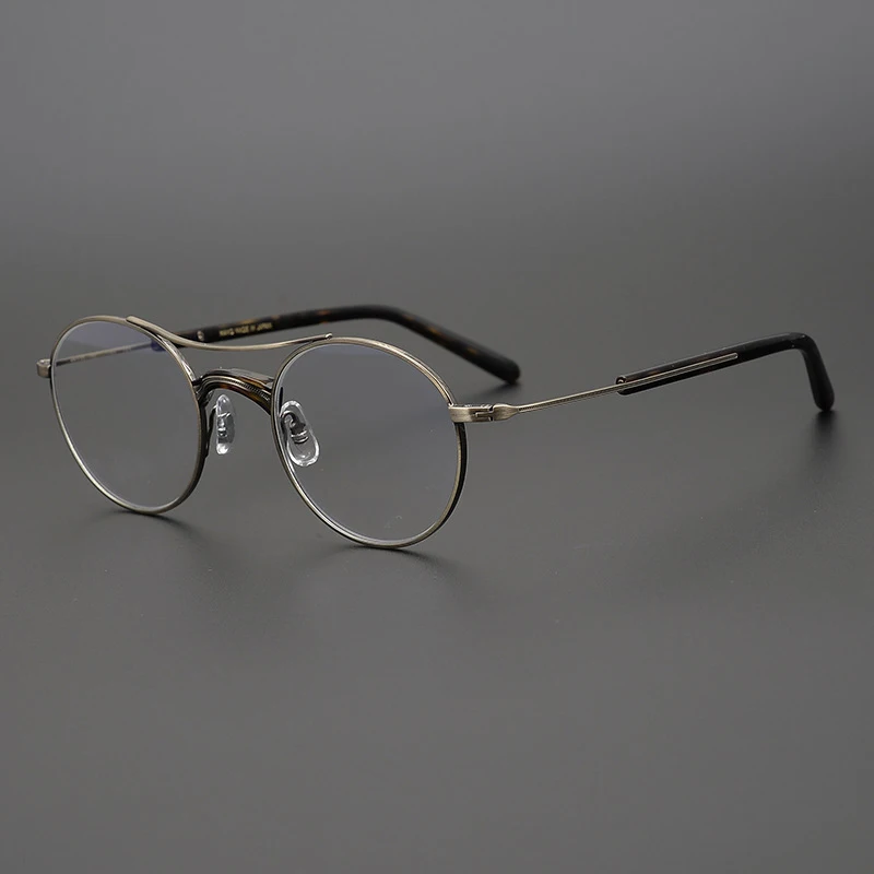 Японская коллекция маленькие круглые титановые очки Джон Леннон ручной работы в