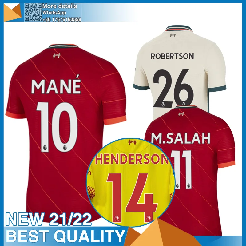 Maillot football 2021 Top Thai Best quality 21-22 Custom LiverpoolES Best sale 2022 Free shirt +patch Top shipping Soccer jersey
