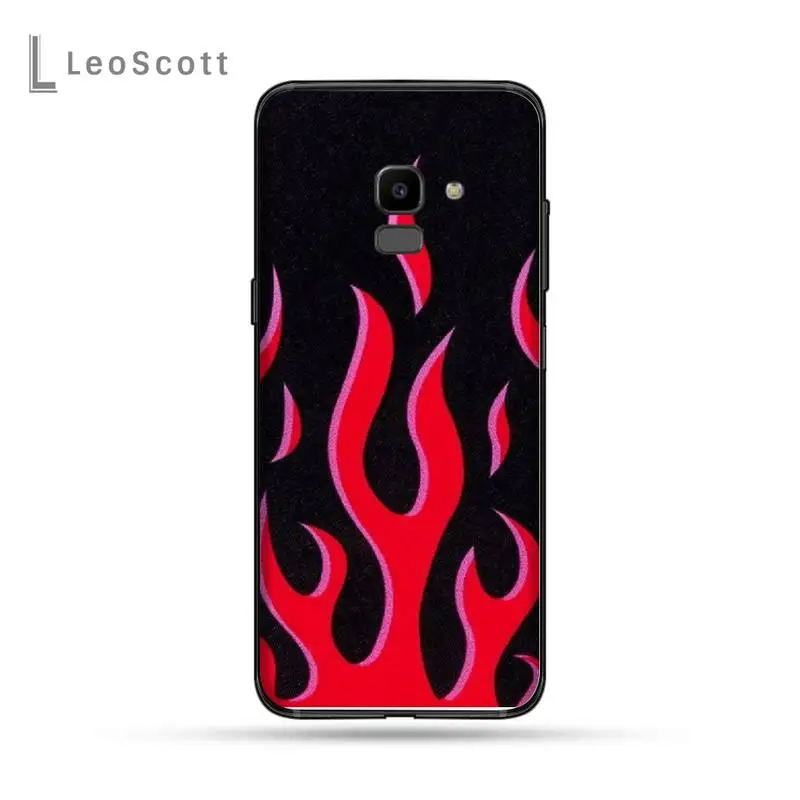 

Fashion Flame Phone Cases For Samsung Galaxy J2 J4 J5 J6 J7 J8 2016 2017 2018 Prime Pro plus Neo duo
