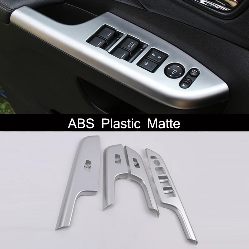 

ABS Matte FOR HONDA CRV CR-V 2012 2013 2014 2015 Car Interior Door Window Switch Panel Molding Cover Trim accessories 4pcs