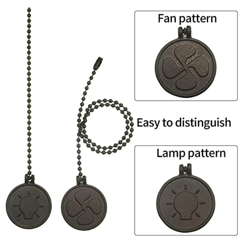 Ceiling Fan Pull Chain Set 4 Pieces Bulb and Pattern Extension Pendant | Бытовая техника