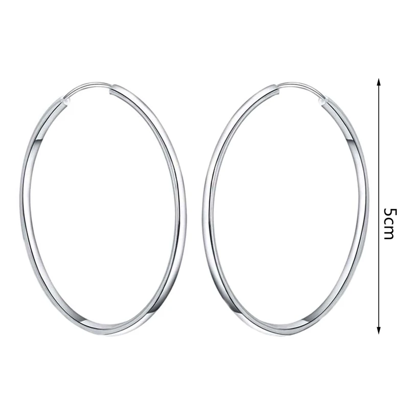 

Classic Trendy Glossy Round Circle Earrings Fashion Punk Style Exaggeration Big Hoop Earrings for Women Jewelry Gift brincos
