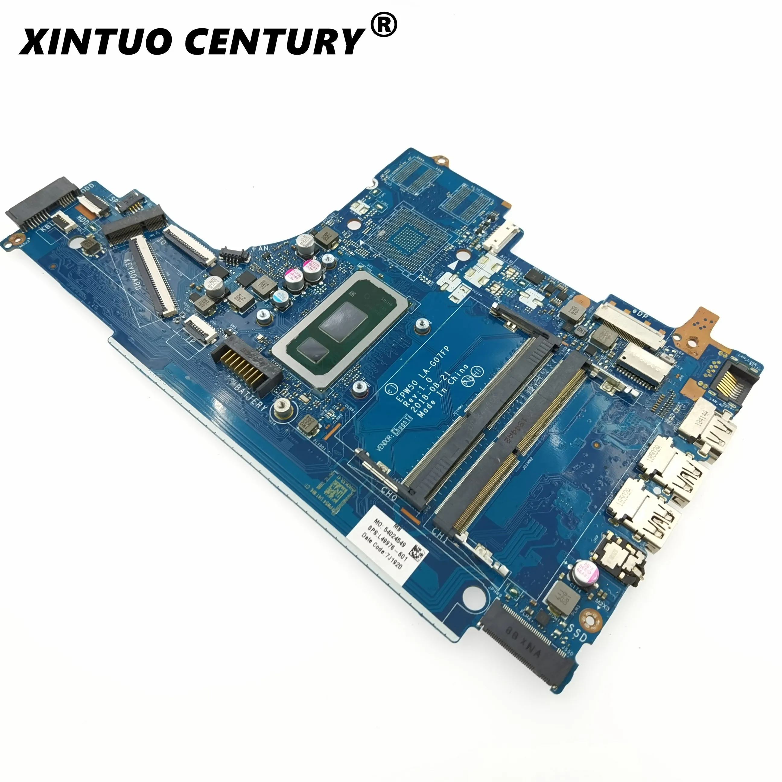 Verkaufen Für HP 250 G7 256 G7 15-DA Laptop Motherboard L49976-601 L49976-001 EPW50 LA-G07FP SREJP I7-8565U CPU