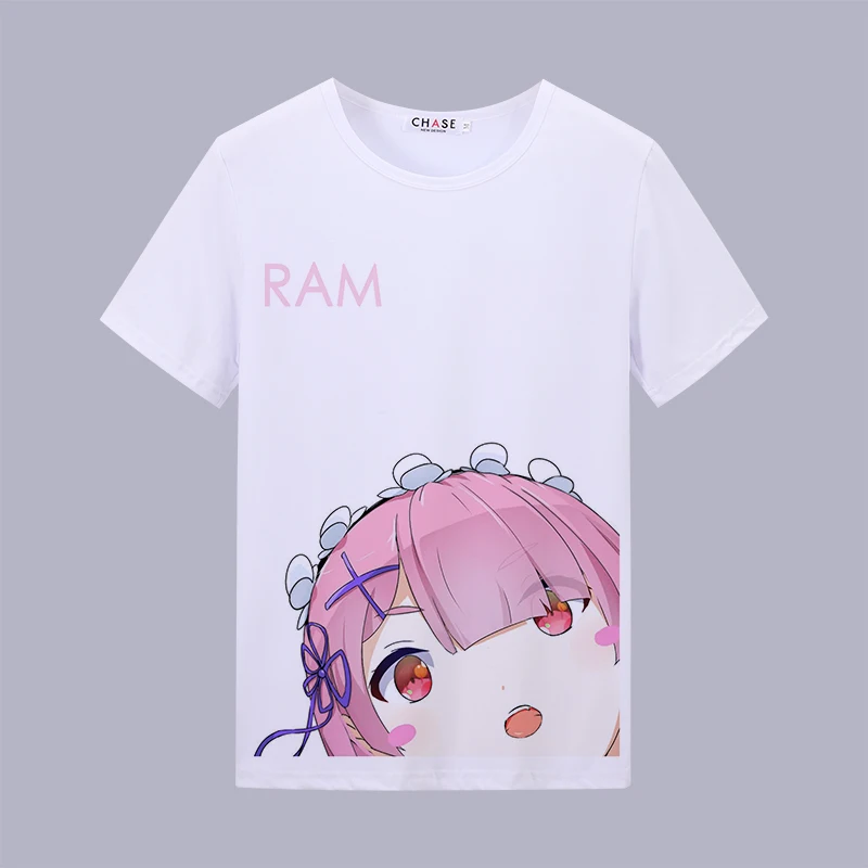 Летняя футболка с принтом &quotRe:Life In A Different World From Zero&quot Футболка японским аниме Рем