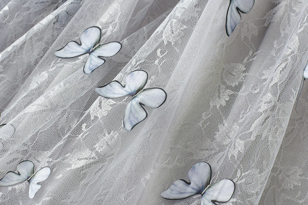 

Fashion Women Skirt Elegant Butterfly Print Skirt Casual Loose High Waist Female Autumn Streetwear Skirt