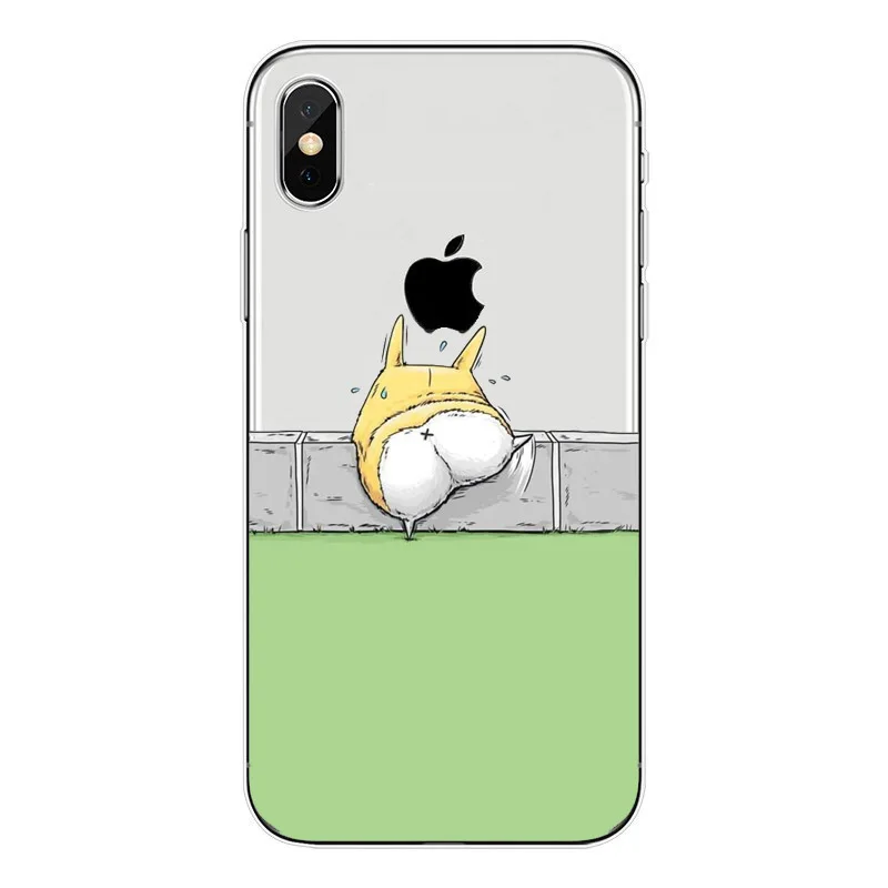 Одежда для сна с милыми и забавными маленькие короткие ноги корги iPhone X 6 S Plus 5 5S SE 7