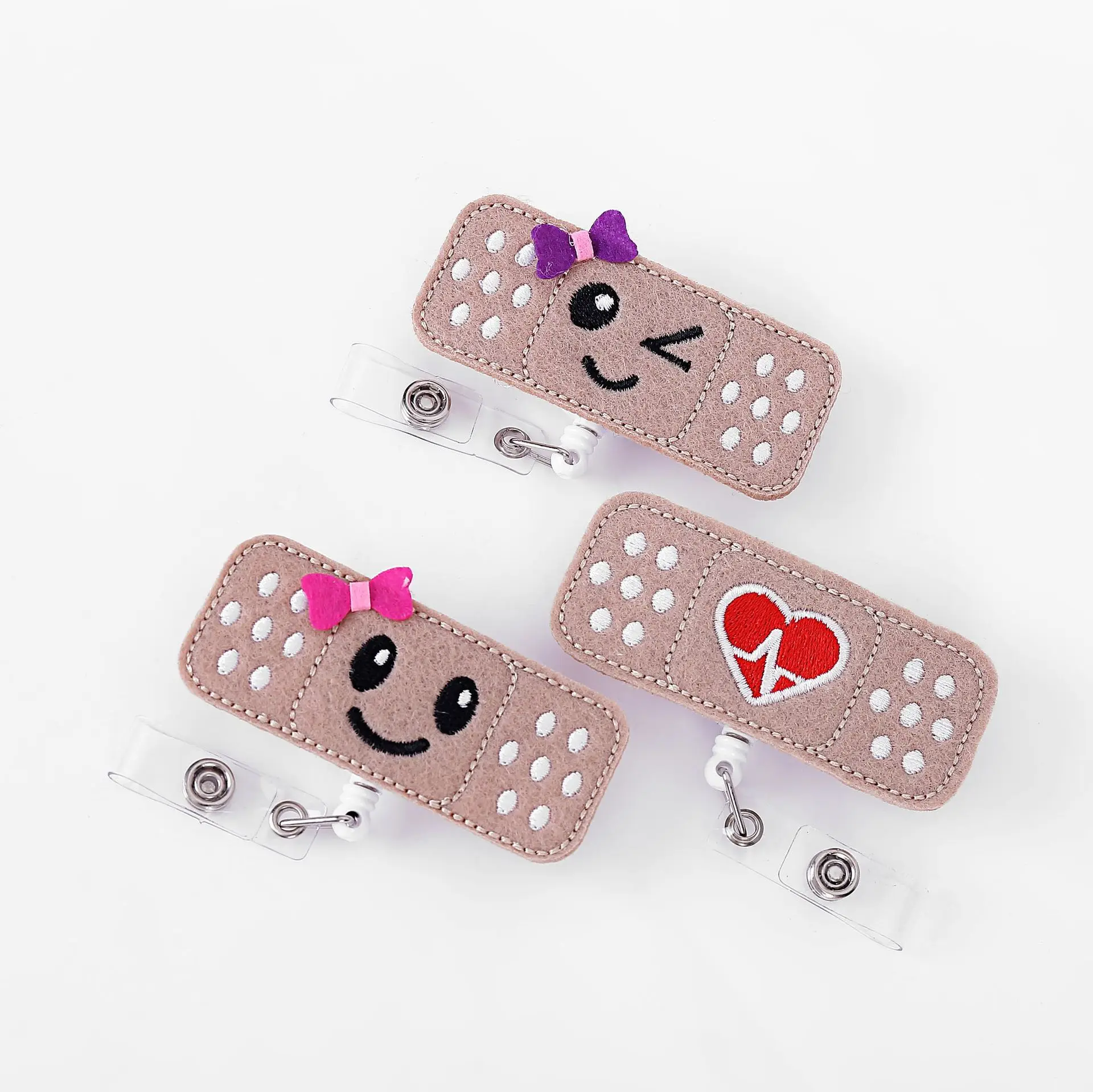 Выдвижной Бейдж из ткани для медсестер милый держатель удостоверения личности