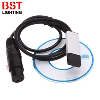 usb to dmx interface adapter cable for stage disco moving head light 110cm length pc dmx512 controller signal conversion