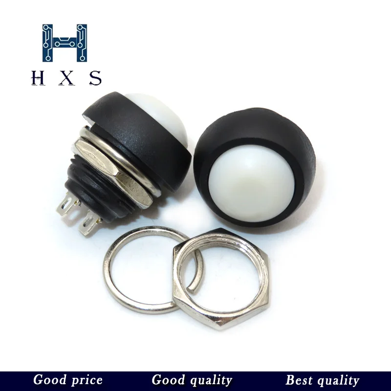 Водонепроницаемая кнопочная кнопка 12 мм 2 шт. для переключателя