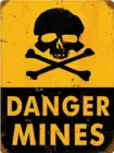 Винтаж Ретро воспроизведение опасности мин не входят Предупреждение металлическая жестяная вывеска 8x12 дюймов