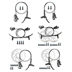 Велосипедный масляный дисковый тормоз 160 мм роторный суппорт гидравлическая каллипельная пластина Передняя и задняя ручка A B-pillar CNC велосипедные запчасти для велоспорта