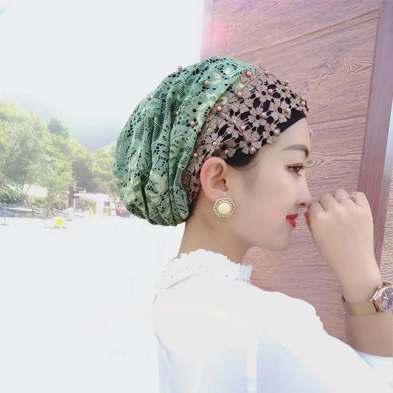 

The New Explosion Models Fashion Turban Hat Scarf Muslim Hijab Head Covering Baotou Cap