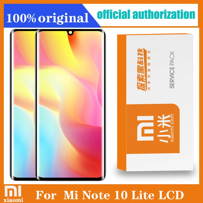 Оригинальный сменный ЖК дисплей Super Amoled 6 47 дюйма для XiaoMi Mi Note10 Lite с сенсорным