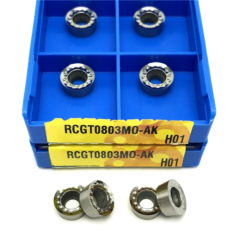 

RCGT0803MO AK H01 Milling inserts Aluminum Turning tool Indexable tool Turning insert CNC Copper Aluminum processing Lathe tool