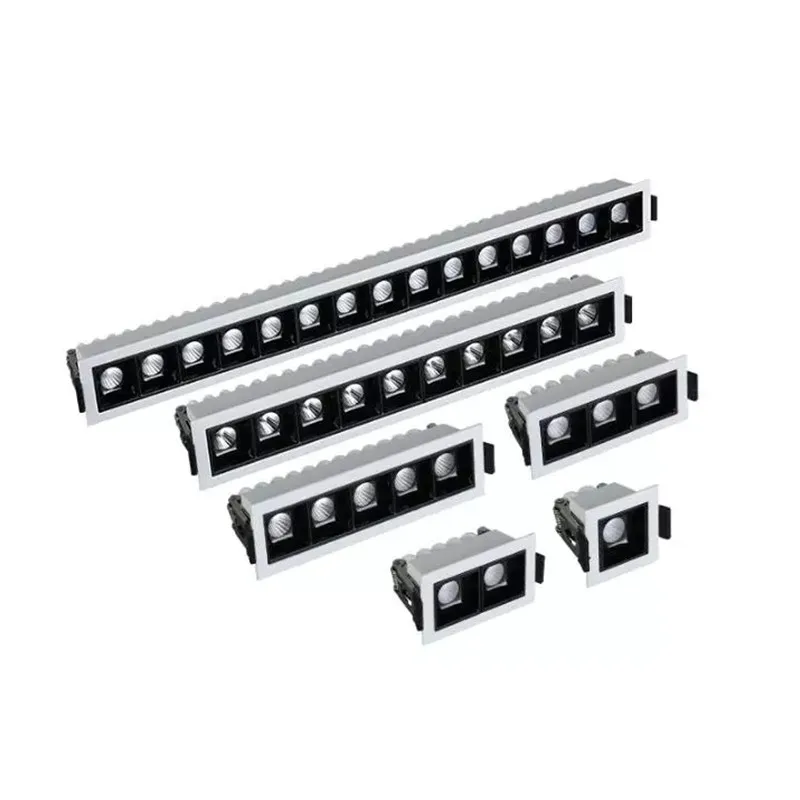 Dimmable empotrado de CREE llevó las luces de techo 2w 4w 6w10W 20W 30W COB LED luces abajo AC85 ~ 265V tira de LED de interior de la lámpara L