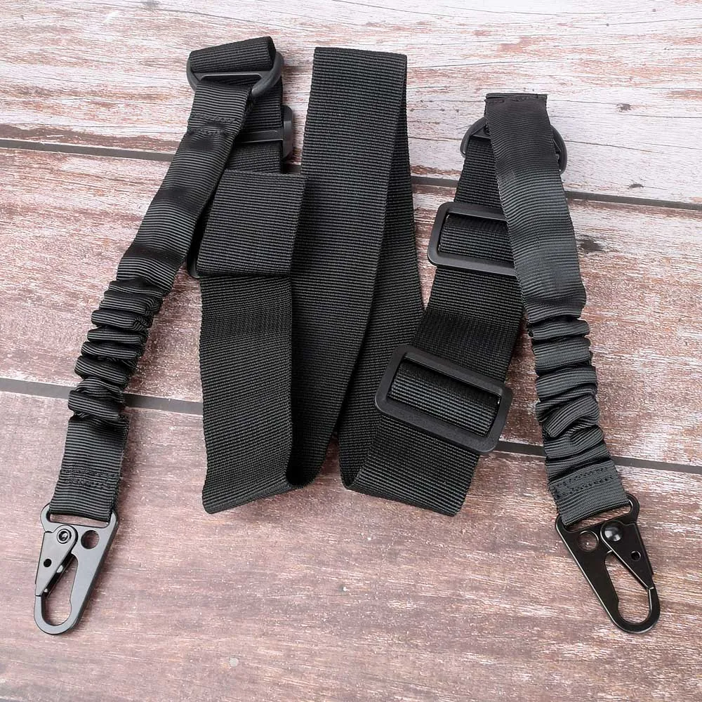 Abay Тактический 2-точечный ремень для пистолета страйкбола Банджи Ремень винтовки