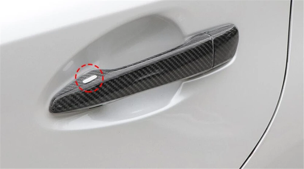 Накладка на дверную ручку из углеродного волокна для Lexus CT200h ES ES200 ES250 ES300 ES350 IS IS200 IS250 IS300 IS3530 GS 2012