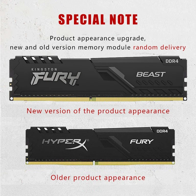 Kingston HyperX FURY оперативная Память ddr4 8 ГБ 16 32 2666 МГц 3200 3600 DIMM Внутренняя память 2400 4g ram