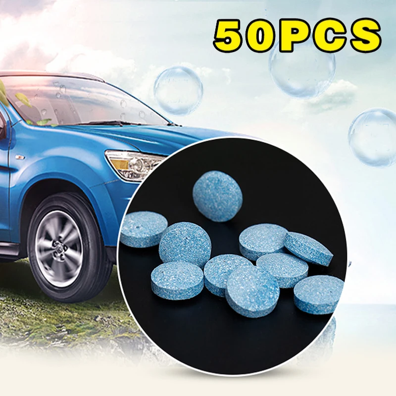 New 50Pcs/Pack Multifunctional Effervescent Spray Cleaner Set Without Bottle Car Window Windshield Glass Cleaning Dropshipping