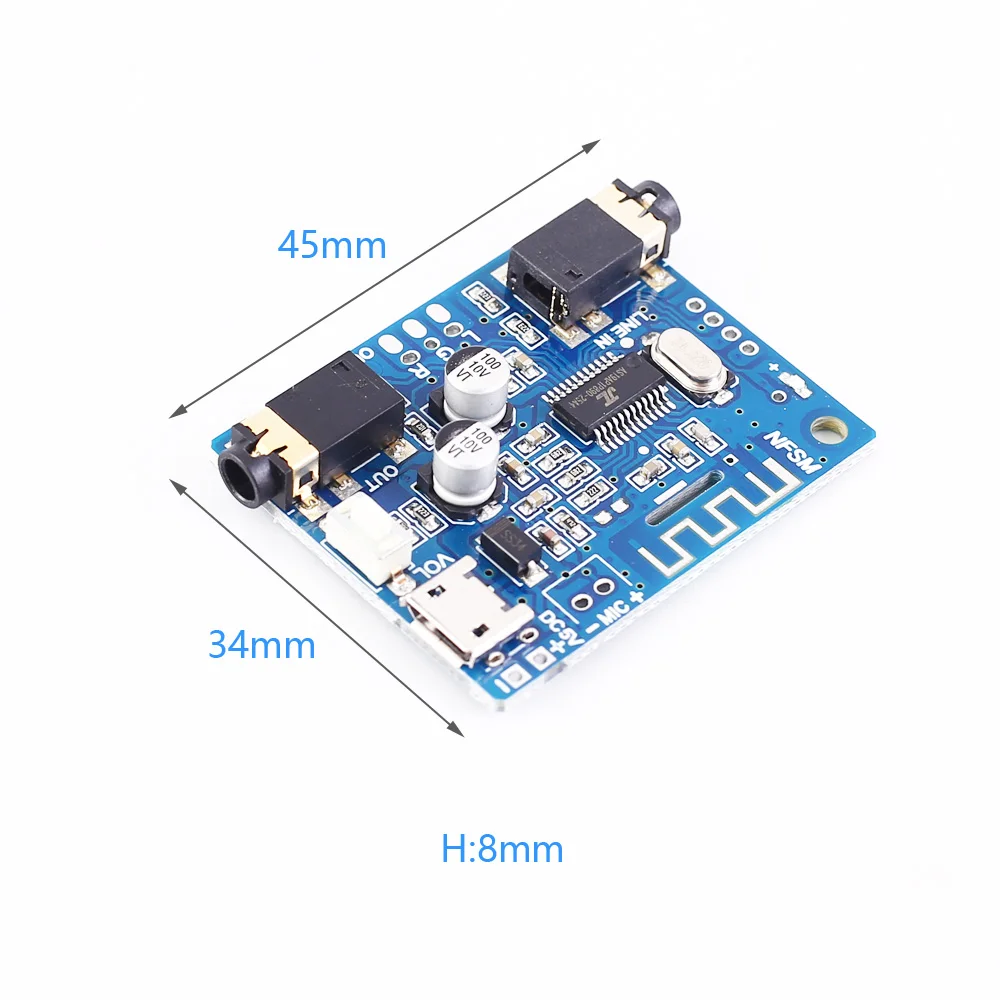 Bluetooth 5 0 стерео аудио декодер двухканальный модуль приемник Micro USB 5V|Интегральные