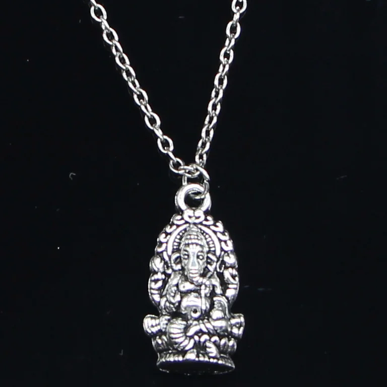 Новое модное ожерелье 26 х1 мм слон Ганеш Будда Подвески Короткие Длинные Женщины